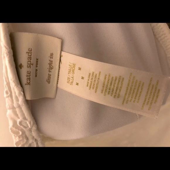 Kate Spade Swimsuit White -New - Picture 4 of 11
